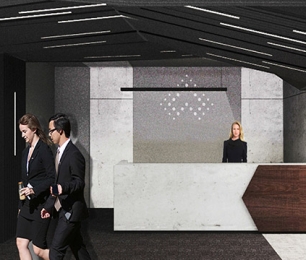 KONCEPCJA-ARANŻACJA POWIERZCHNI BIUROWEJ W GALERII HANDLOWEJ W WARSZAWIE